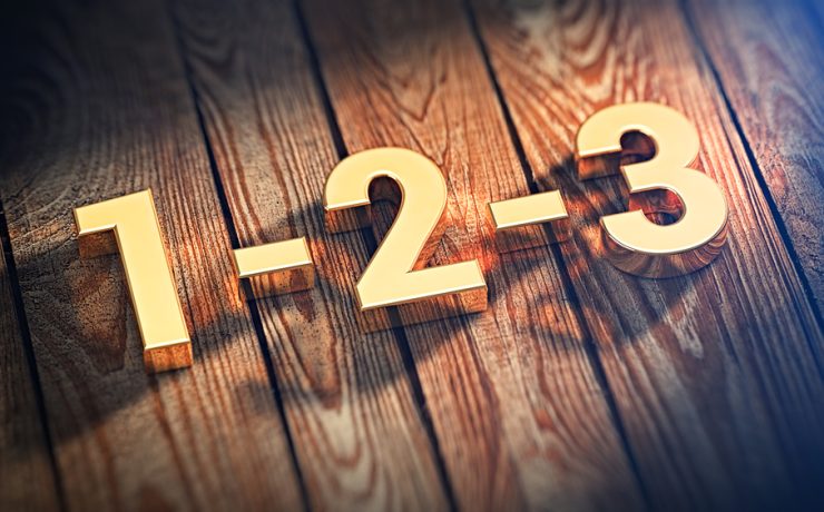 Picture of the numbers 1, 2, and 3