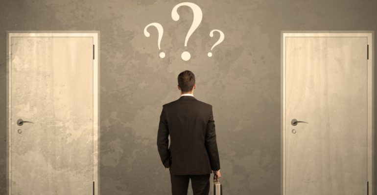 man with options