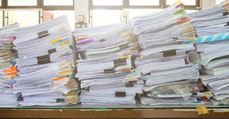stack of papers