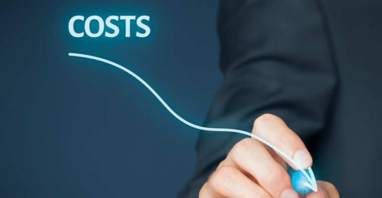 costs going down graph