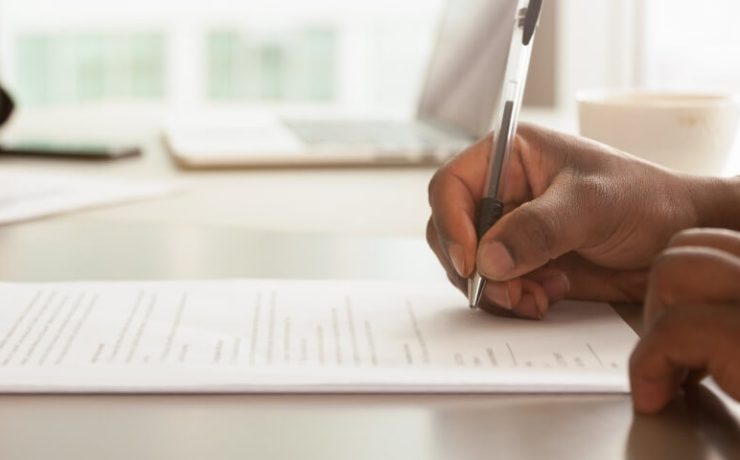 signing contract for a multifunction printer