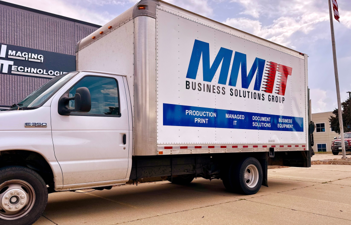MMIT Box Truck Low angle wide shot of the MMIT box truck.