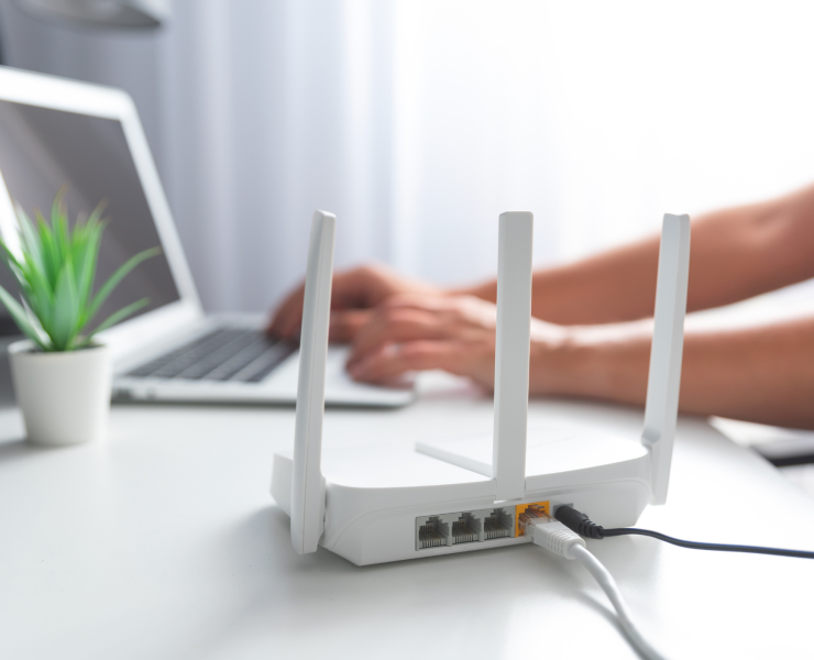 Why is my business internet slow - router connected to laptop