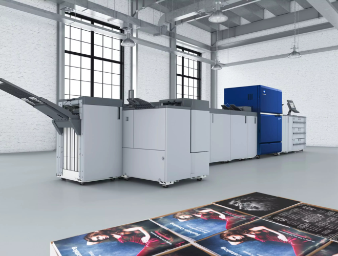Konica Minolta production print device.